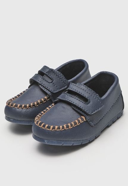 Mocassim Infantil Tricae Infantil Ponto Celeiro Azul-Marinho - Marca Tricae