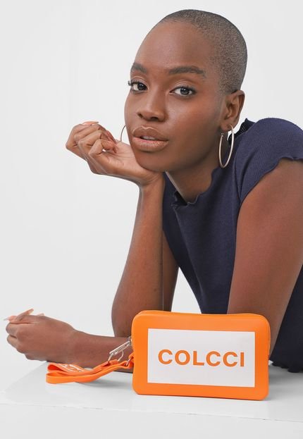 Clutch Colcci Logo Laranja - Marca Colcci