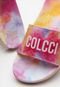 Rasteira Slide Colcci Tie Dye Rosa/Amarelo - Marca Colcci