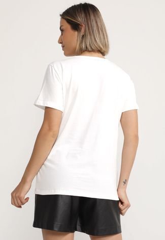 Camiseta Colcci Logo Off-White
