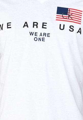 Camiseta Calvin Klein Usa Branca