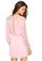 Vestido Sommer Curto Babados Rosa - Marca Sommer