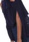 Blusa Cropped Osmoze Off Shoulders Azul-marinho - Marca Osmoze