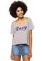 Camiseta Roxy La Vie Cinza - Marca Roxy