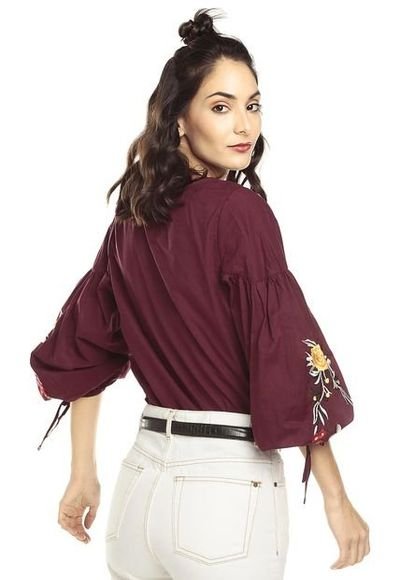 Blusas vinotinto 2025 de moda