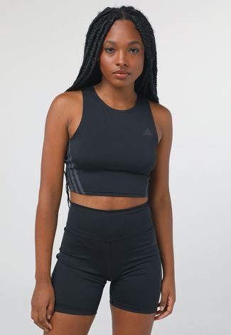 Tops Adidas Preto - Compre Já