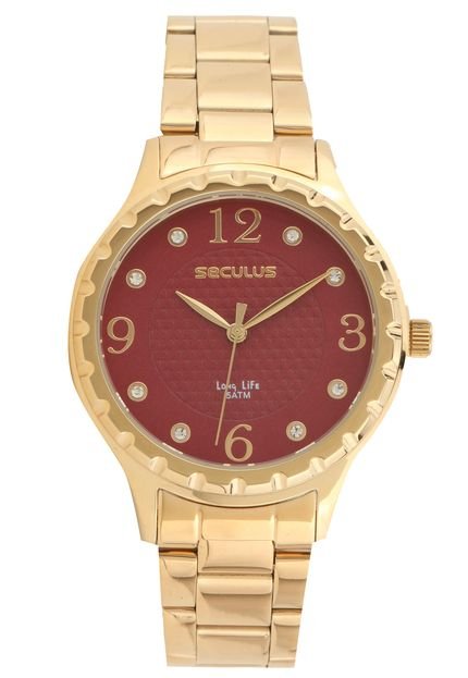 Relógio Seculus 23509LPSVDA1 Dourado - Marca Seculus