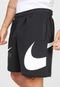 Bermuda de Moletom Nike Sportswear Swoosh Ft Preta - Marca Nike Sportswear