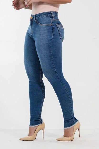 Calça Skinny Feminina Jeans Alta Barra Desfiada Anticorpus - Marca Anticorpus JeansWear