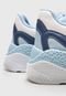 Tênis Dad Sneaker Chunky FiveBlu Recortes Branco/Azul - Marca FiveBlu