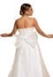 Vestido Longo de Noiva Casamento Alcinha Renda Laço Benedith Branco - Marca Cia do Vestido