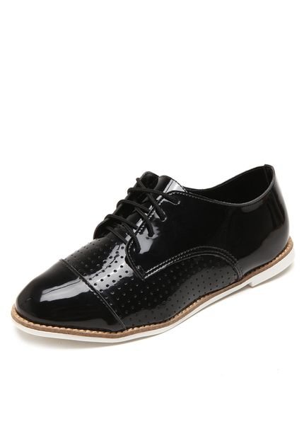 Oxford DAFITI SHOES Perfuros Preto - Marca DAFITI SHOES