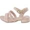 Sandália Infantil Menina Stilo Rosê Tiras Trança Salto Baixo Confortável-8104 Nude - Marca Stilo Rosê