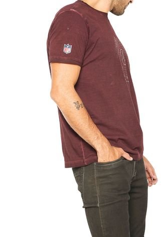 Camiseta New Era Washed Redskins Vinho