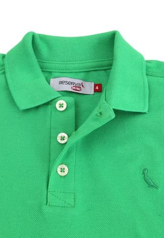 Camisa Polo Reserva Mini Menino Color Verde