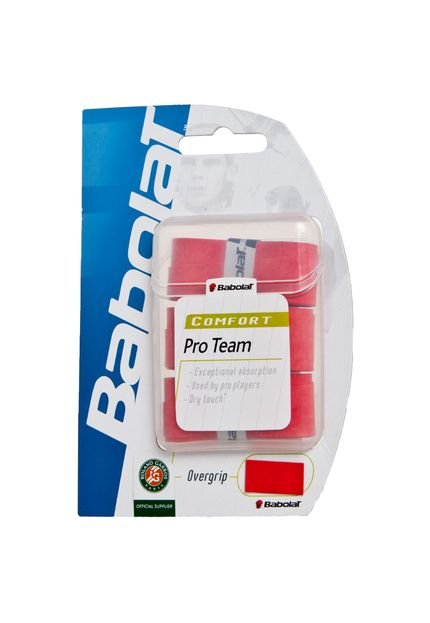 Overgrip Babolat Pro Team X 3 110 Vermelho - Marca Babolat