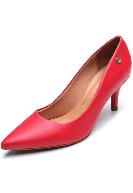 Scarpin Vizzano Liso Vermelho - Marca Vizzano