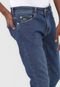 Calça Jeans Lacoste Slim Estonada Azul - Marca Lacoste