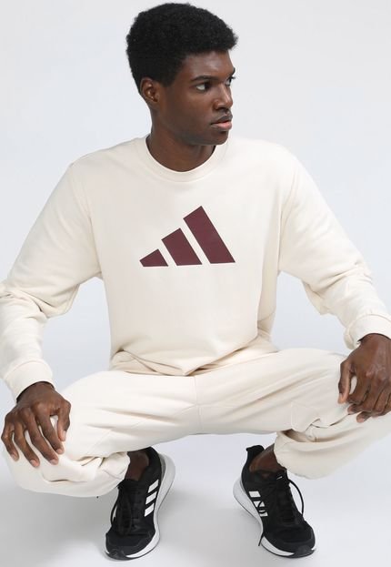 Blusa de Moletom Fechada adidas Performance Future Icon Off-White - Marca adidas Performance