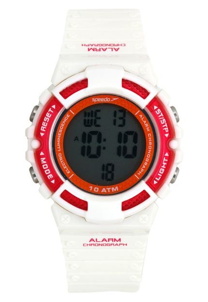 Relógio Speedo 80607L0EVNP1 Branco/Vermelho - Marca Speedo
