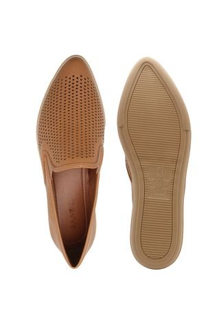 Slip On DAFITI SHOES Lasercut Caramelo - Compre Agora