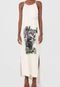 Vestido Forum Longo Foto Off-White - Marca Forum