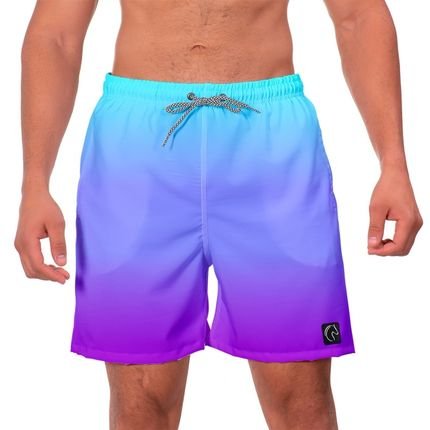 Short Praia Masculino W2 Roxo Estampado Academia Caminhada Corrida Qualidade - Marca W2 STORE