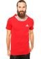 Camiseta adidas Ss Vermelha/Cinza - Marca adidas Performance