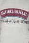 Regata Calvin Klein Jeans Capuz Ajuste Off-White - Marca Calvin Klein Jeans