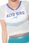 Camiseta Cropped Alto Giro Power Net Ag Sport Branca - Marca Alto Giro