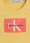 Regata Calvin Klein Kids Logo Amarela - Marca Calvin Klein Kids