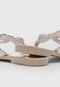 Rasteira Melissa Harmonic T Bar Gleam Ad Bege - Marca Melissa