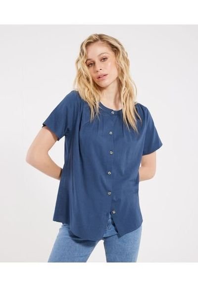 Blusa Mujer Patprimo M C Azul Algod n Compra Ahora Dafiti Colombia
