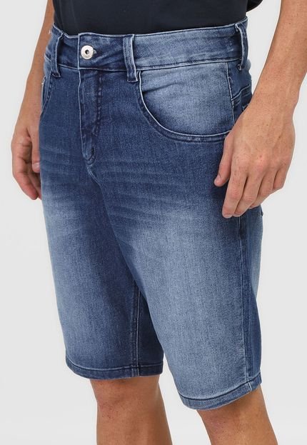 Bermuda Jeans Biotipo Reta Estonada Azul - Marca Biotipo