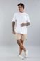 Bermuda Slim em Algodão com Cordão na Cor Bege Masculino Dialogo Jeans - Marca Dialogo Jeans