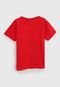 Camiseta Elian Infantil Tropical Vermelha - Marca Elian