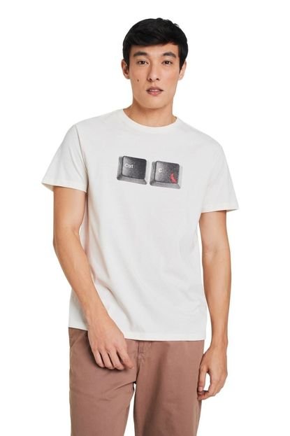 Camiseta Estampada Ctrl C Reserva Off-white - Marca Reserva