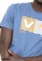 Camiseta RVCA Wave Box Azul - Marca RVCA