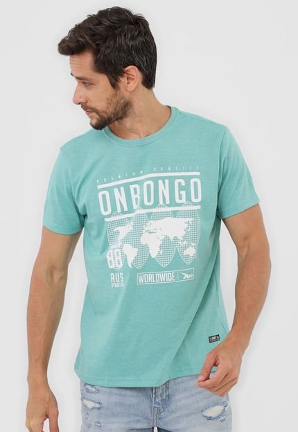 Camiseta Onbongo Lettering Verde - Marca Onbongo