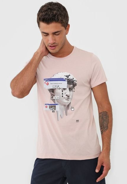 Camiseta Colcci Error Rosa - Marca Colcci