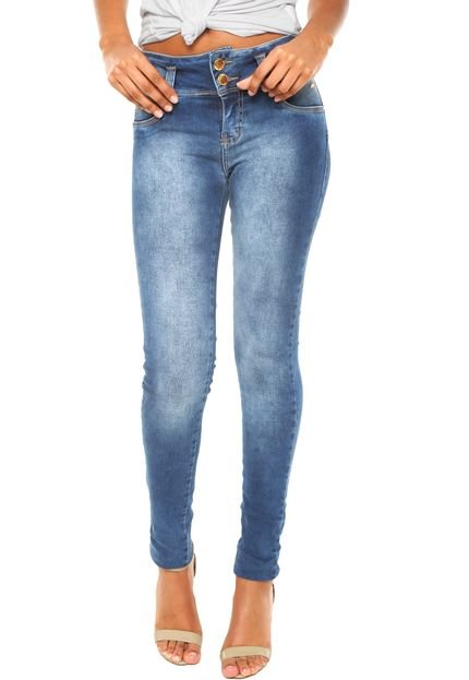 Calça Jeans Sawary Skinny Modela Bumbum Azul - Marca Sawary