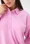 Blusa de Moletom Fechada GAP Logo Rosa - Marca GAP