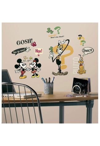 Adesivo Decorativo Mickey Mouse Cartoons Colorido RoomMates
