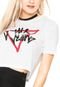 Camiseta Cropped Guess Original Branca - Marca Guess