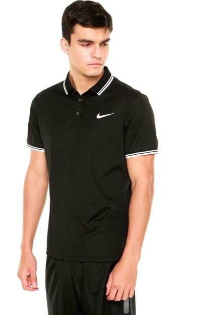 Camisa Polo Nike Dry Solid Preta - Marca Nike