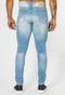 Calça Jeans Masculina Slim Destroyed Casual Premium Azul - Marca Zafina
