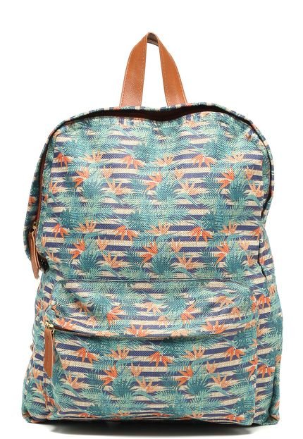 Mochila FiveBlu Estampada Verde - Marca FiveBlu