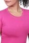 Blusinha Baby Look Camiseta Feminina Techmalhas Rosa - Marca TECHMALHAS