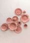 Conjunto com 6/ Pratos Multiuso Sobremesa Ocean Pimenta-Rosa - Panelinha 19,5 cm Porto Brasil - Marca Porto Brasil