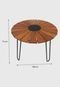 Conjunto de mesa em Alumínio e madeira C/ cooler e 04 cadeiras Preto Pressa Móveis - Marca Pressa Móveis